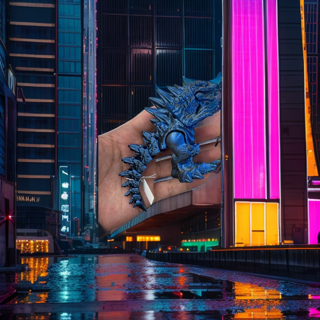 إنها مجموعة إبداعية للأطفال بالتنانين الزرقاء details Picture