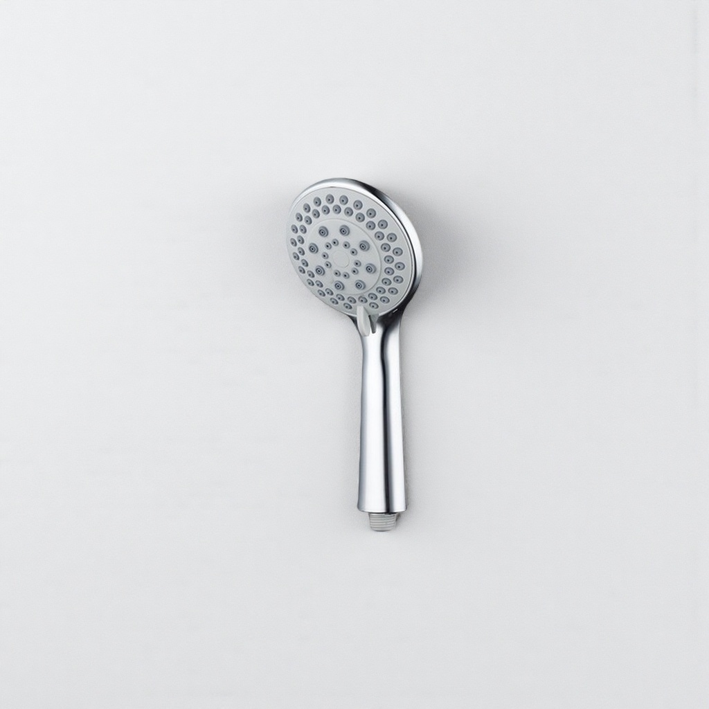 Silver showerhead, 304 stainless steel anti-rust thickened household bathroom showerhead