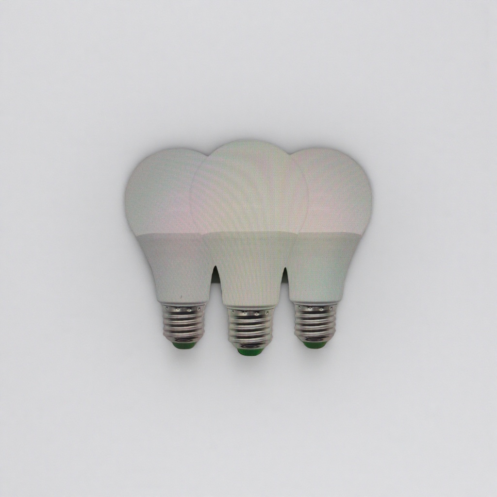 白色LED灯泡 家用节能照明 220V通用 E27螺口 5W