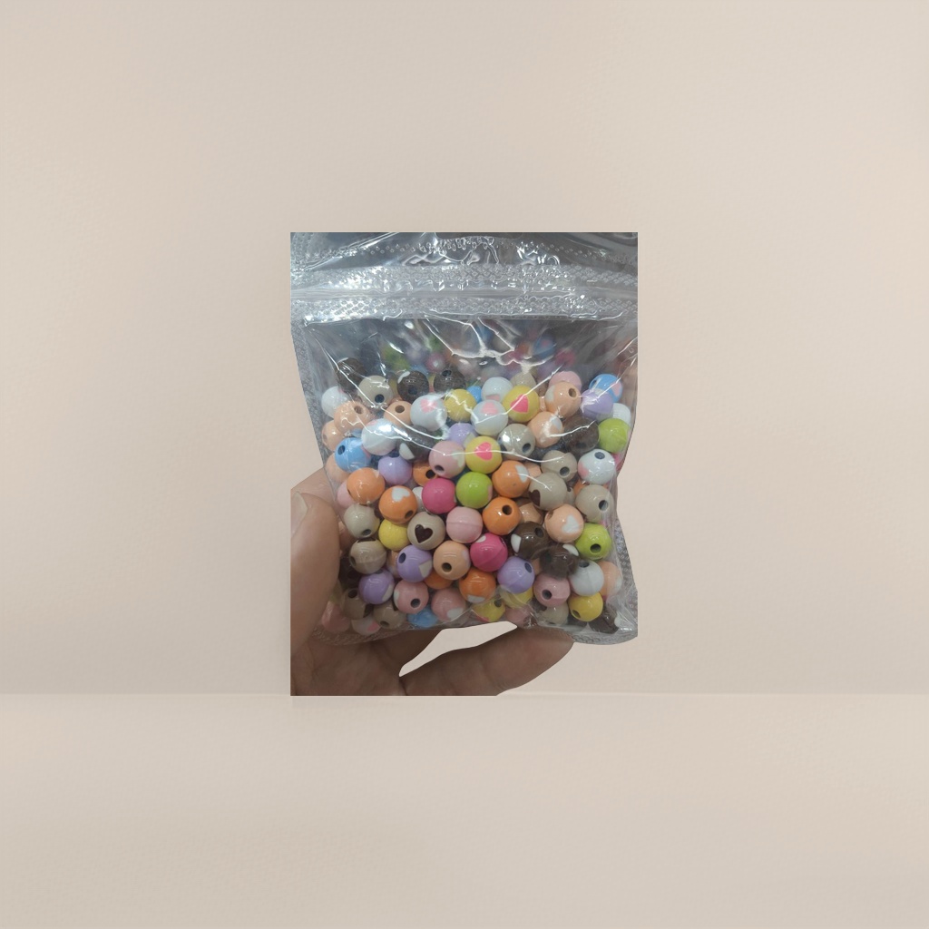 彩色心形珠子手工DIY饰品配件多种颜色可选产品图