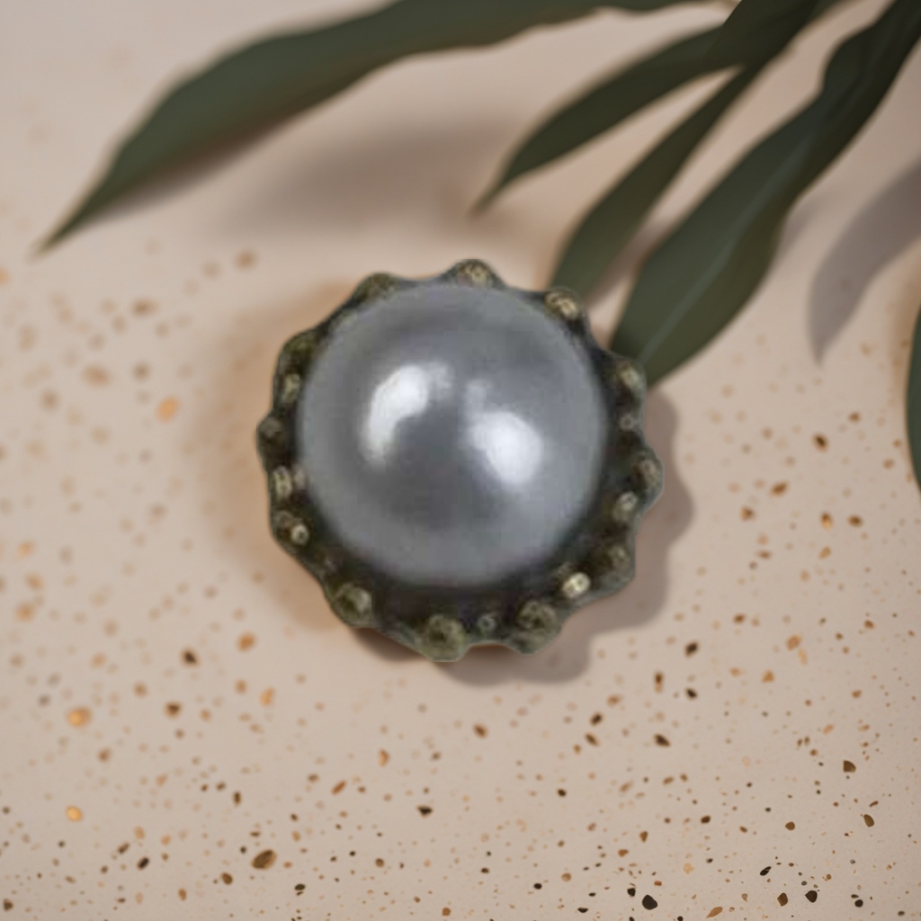 A set of elegant and versatile women's necklaces and earrings with golden borders and pearl jewelry details Picture