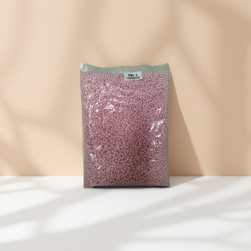 粉色珍珠珠子天然淡水珍珠圆润光泽饰品DIY材料