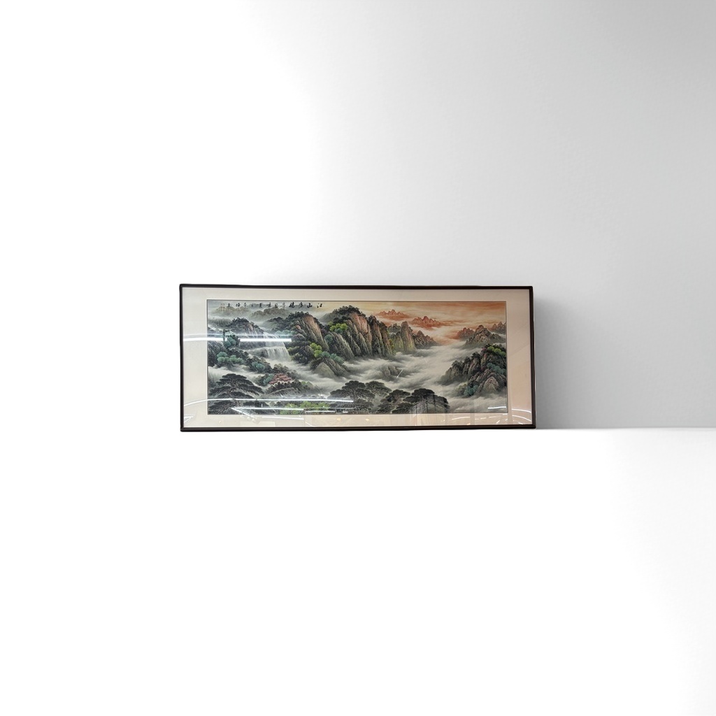 山水画挂画产品图