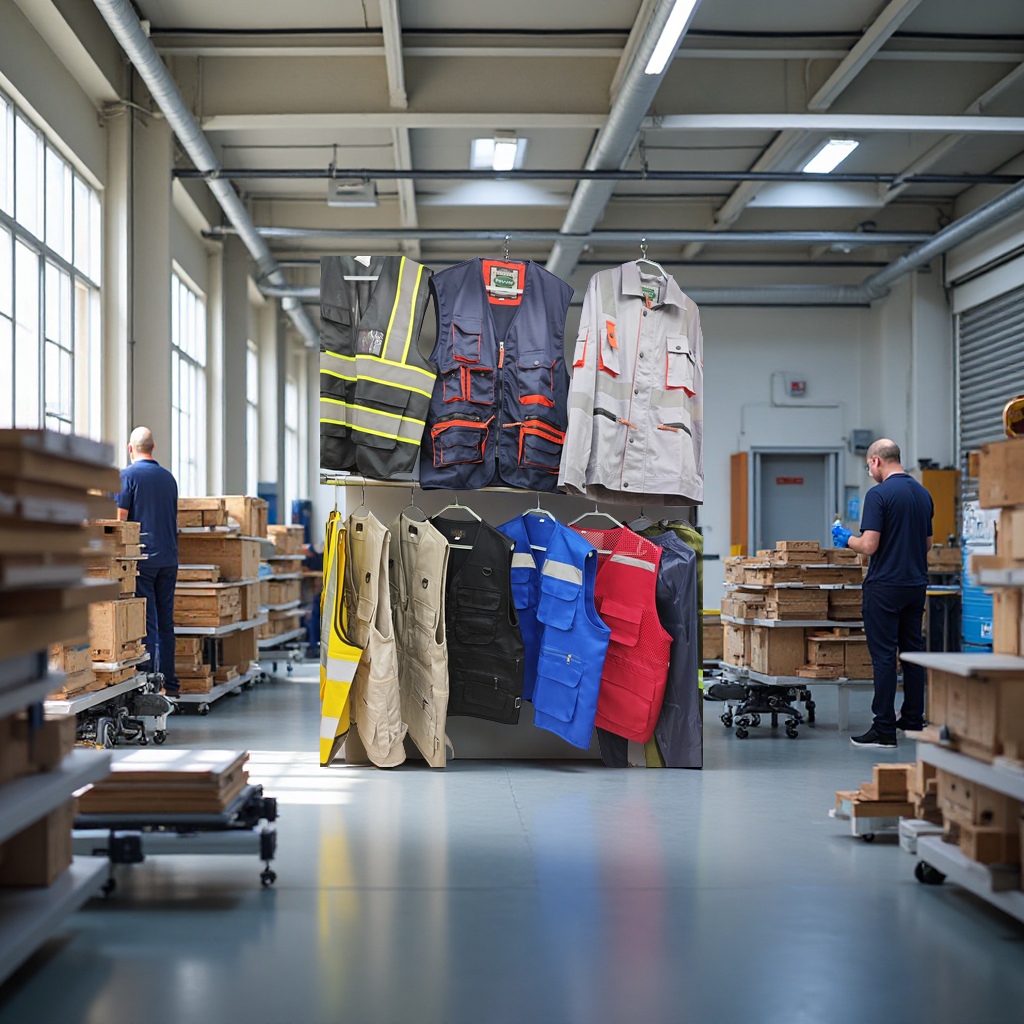 Multi-color reflective work vests, safety warning vests, unisex outdoor work clothes details Picture