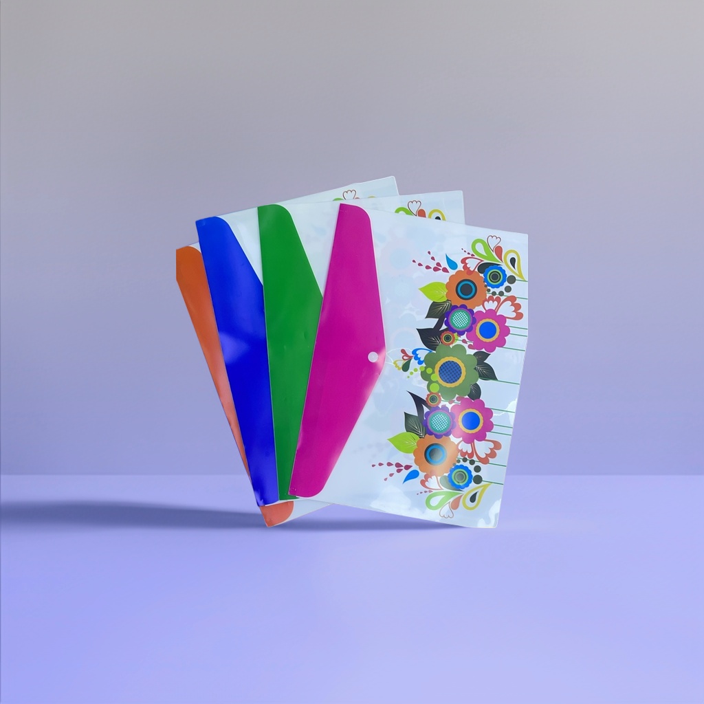 أزهار ملونة، حقيبة حليب بيضاء، حقيبة مكتبية من A4. Application Scenario