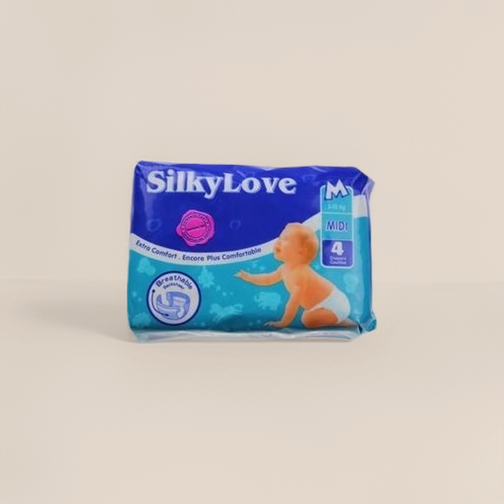 SilkyLove婴儿纸尿裤蓝色包装 超薄透气干爽舒适新生儿适用