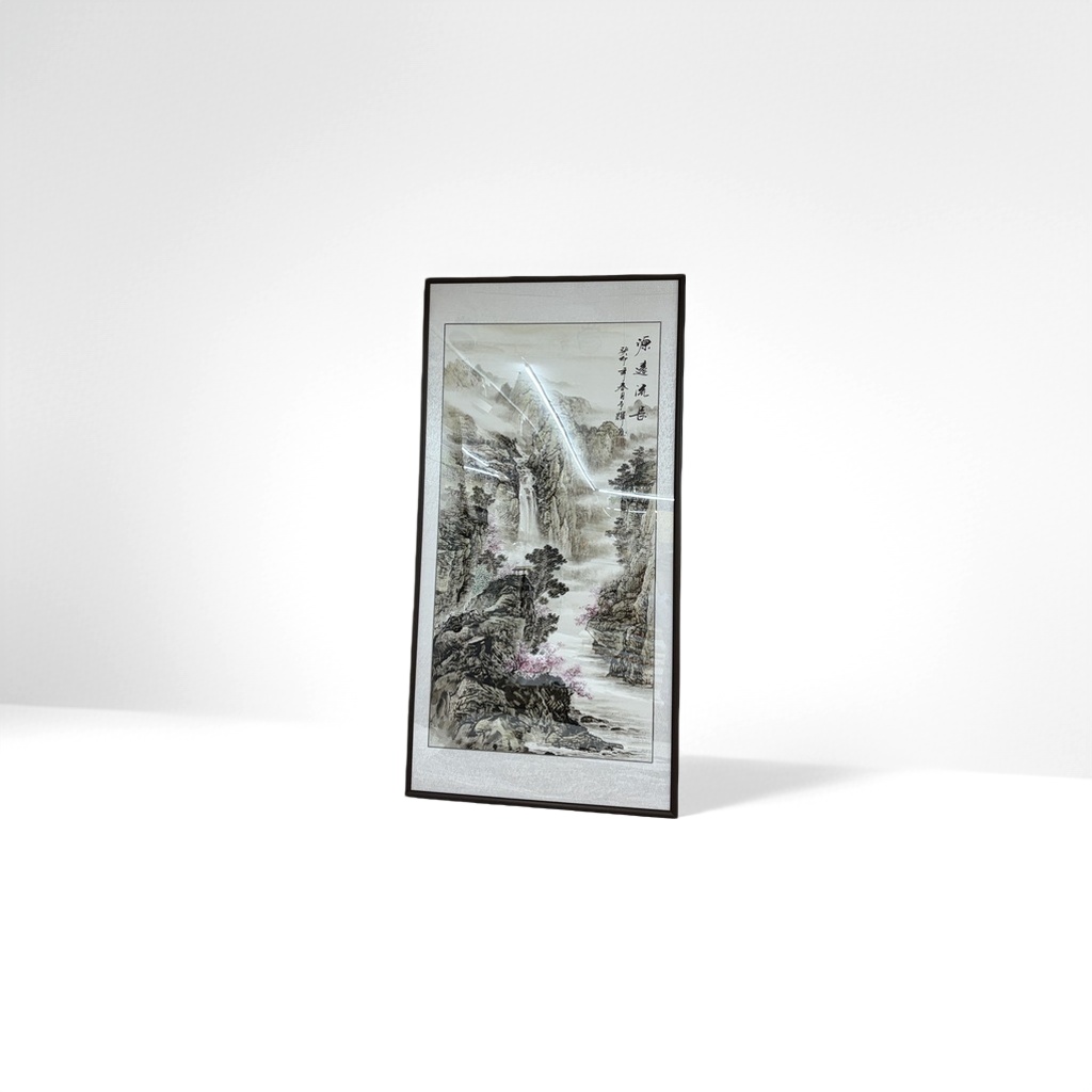 水墨山水画挂画 客厅卧室装饰画 新中式禅意软装 wall art
