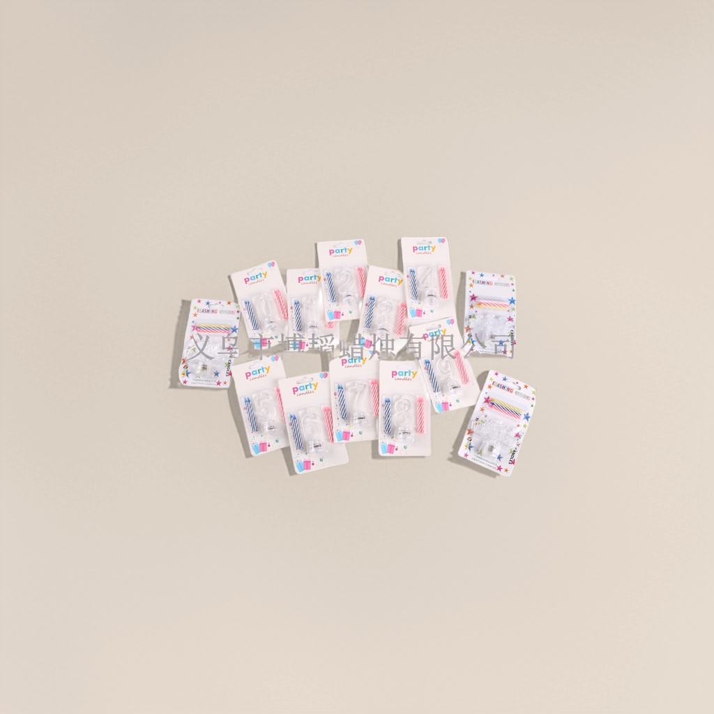 彩色派对蜡烛及数字蜡烛套装 儿童生日庆典装饰用品