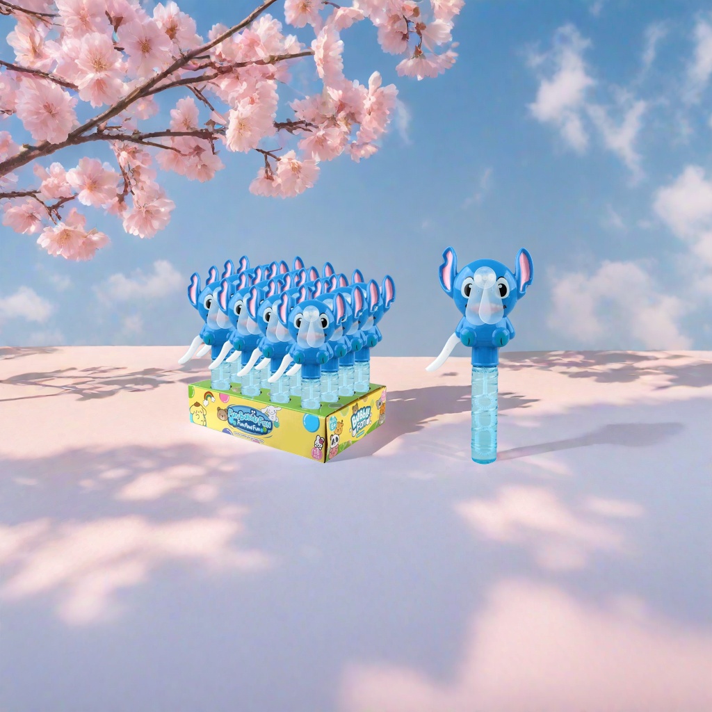 Blue Stitch cartoon bubble fan, home silent desktop small fan Application Scenario