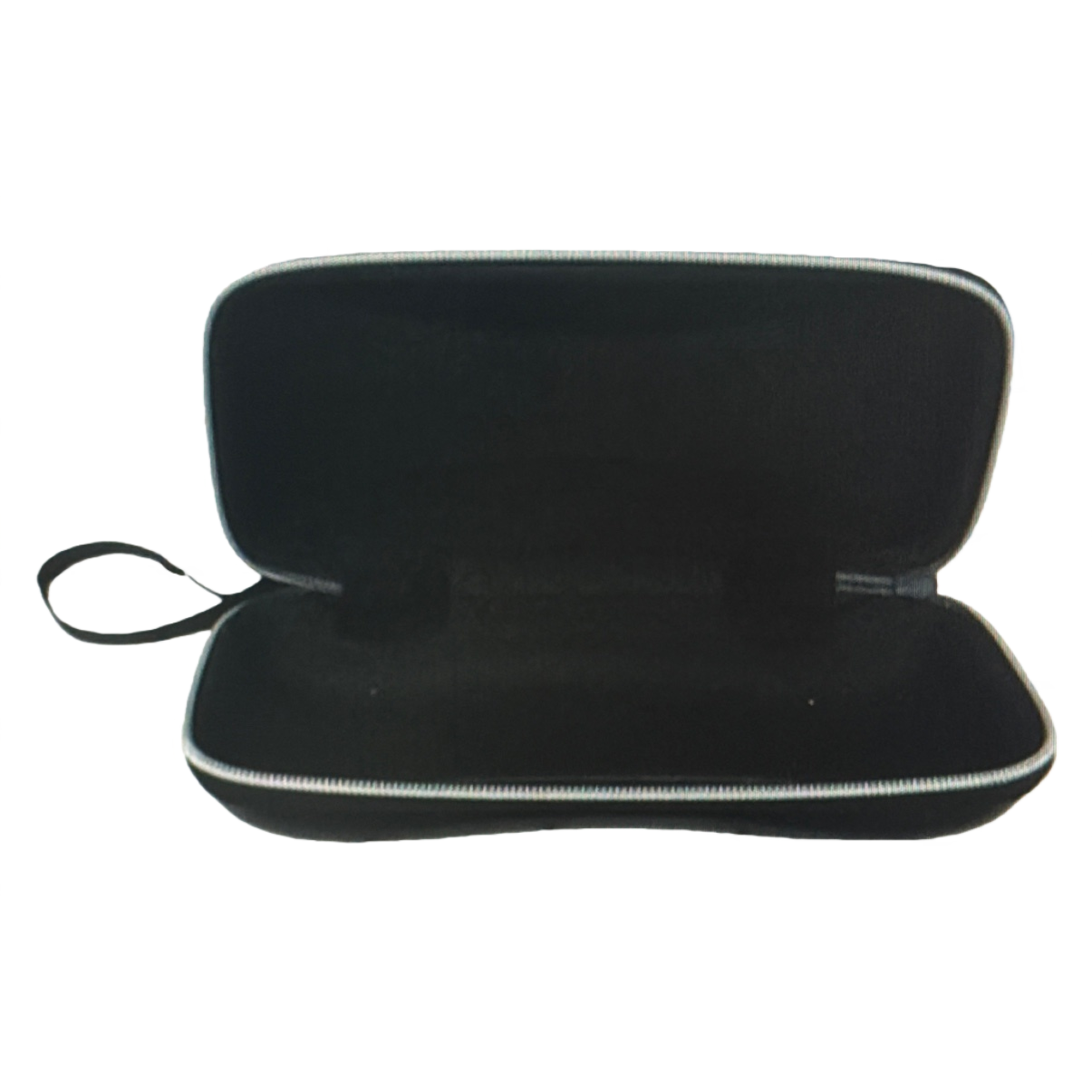 Black glasses case, simple and portable, scratch-resistant soft shell storage box Item Picture