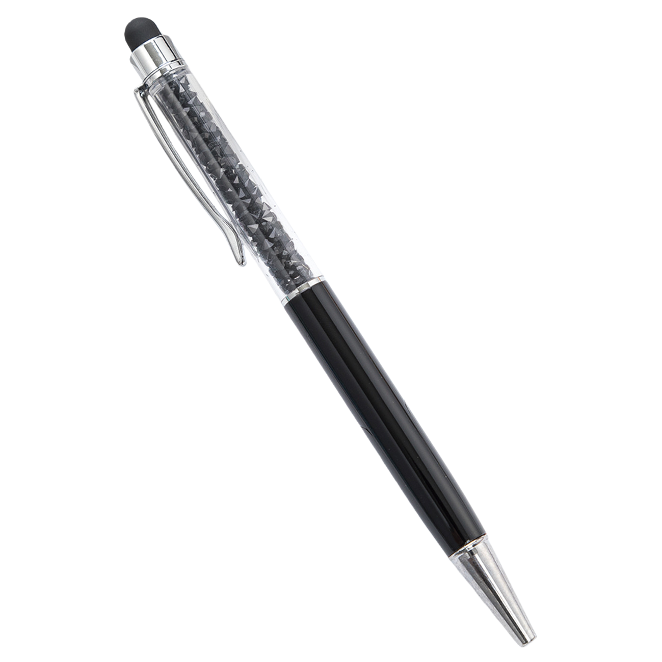 أقلام بلورية سوداء ذات شكل معدني، وحداثة مكتوبة بشكل جيد في المكاتب Item Picture