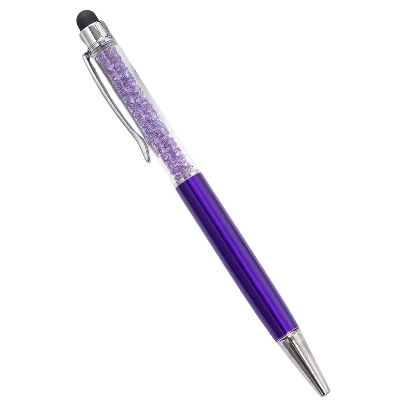 Purple crystal pen, a natural purple crystal decorative office writing product Item Picture