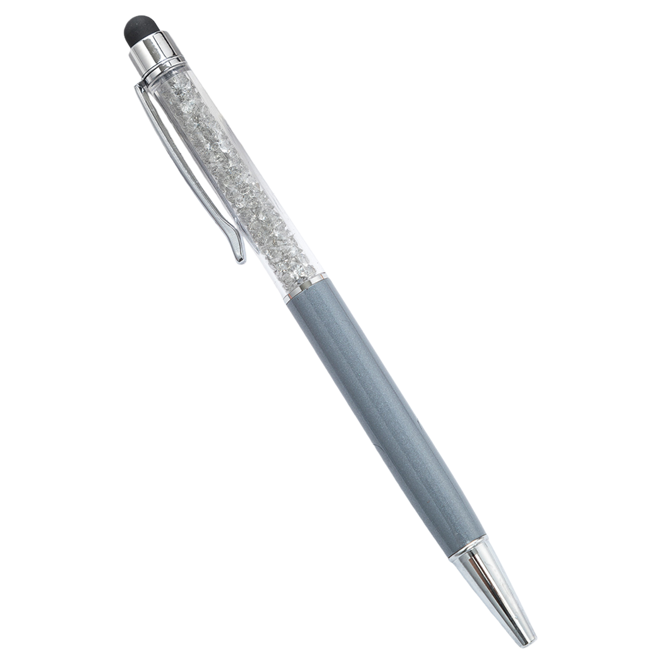 Silver crystal decorative pen, creative office stationery, simple and fashionable desktop decoration Item Picture