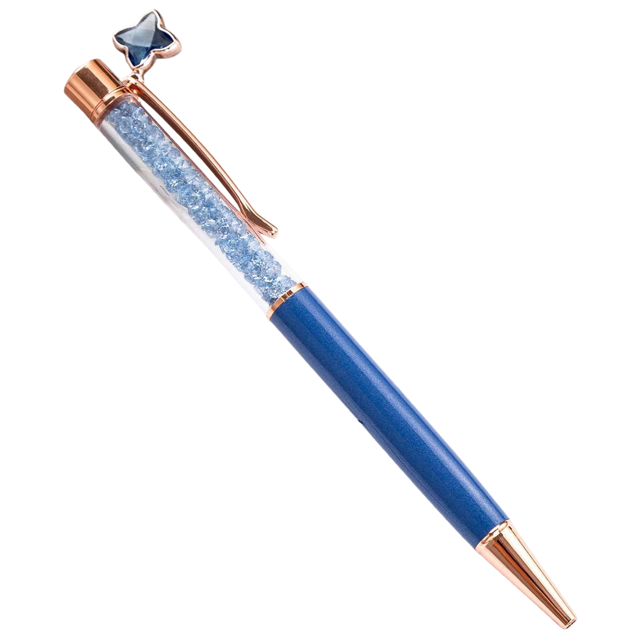 蓝色水晶笔 顺滑书写 学生办公用签字笔 Item Picture