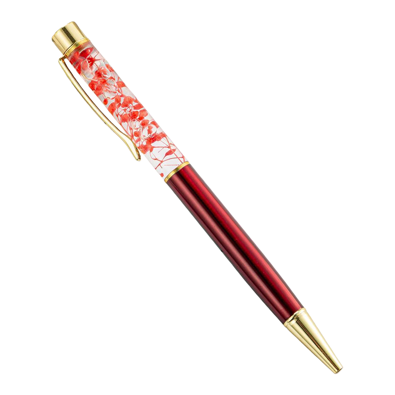 红色透明花艺专用笔 手工DIY插花工具 花束包装设计用 Item Picture