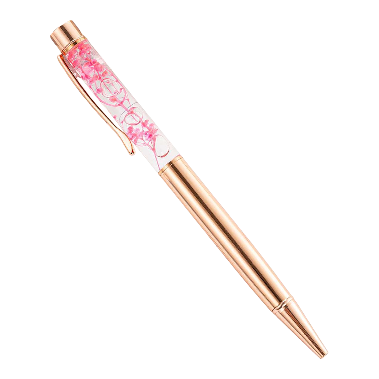 玫瑰金笔身签字笔 金属质感书写流畅办公学习用 Item Picture