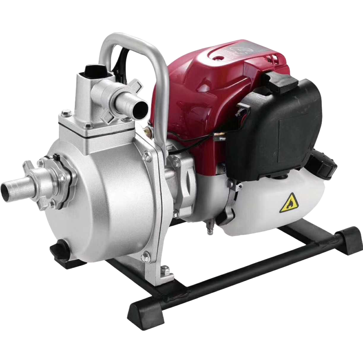 Red engine, silver pump body, household pressurized self-priming water pump, silent and energy-saving Item Picture