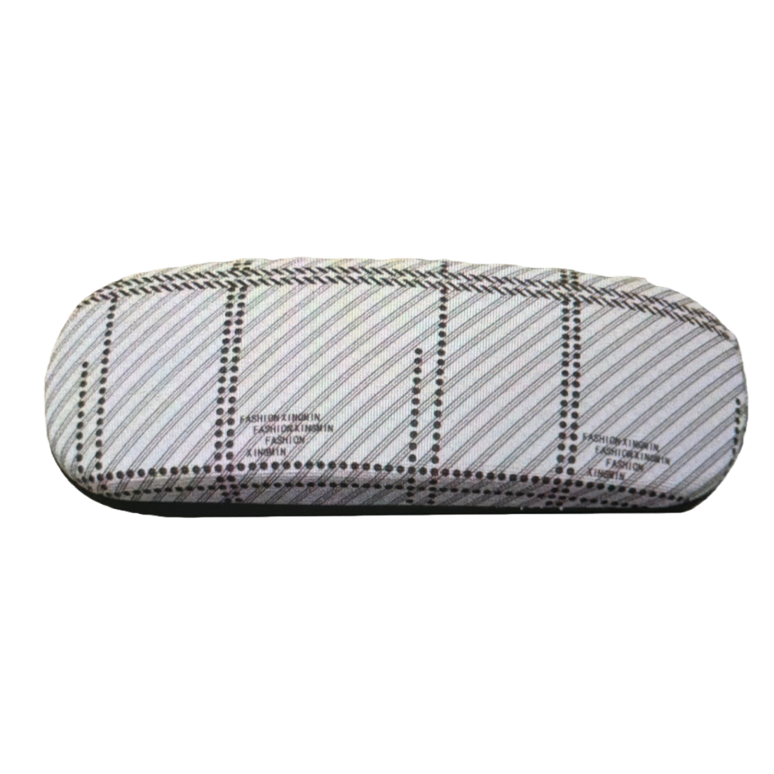 Striped design glasses case, portable soft shell scratch-resistant protective glasses case Item Picture