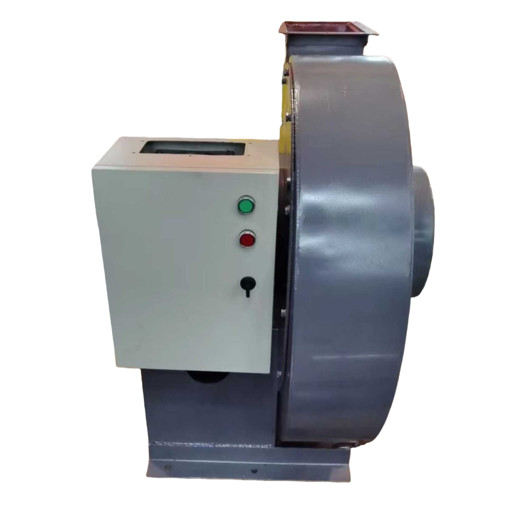 The grey fan equipment is a silent, energy-saving and high-volume exhaust fan for industrial ventilation and cooling Item Picture