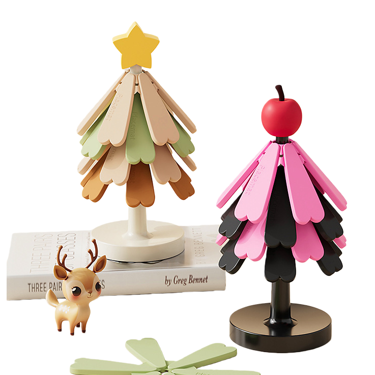 Silicone small tree heat-insulating placemats, anti-heat and anti-slip table MATS, kitchenware Item Picture