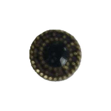 أزرار دائرية دائرية من حفر ذهبي Item Picture