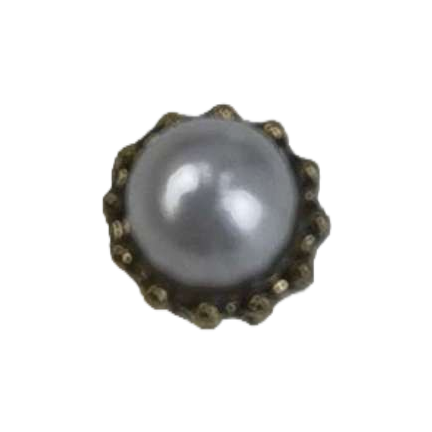 A set of elegant and versatile women's necklaces and earrings with golden borders and pearl jewelry Item Picture