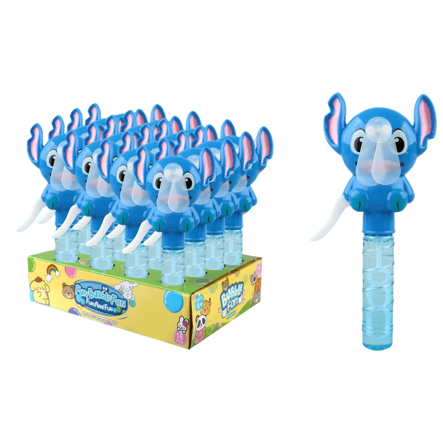 Blue Stitch cartoon bubble fan, home silent desktop small fan Item Picture