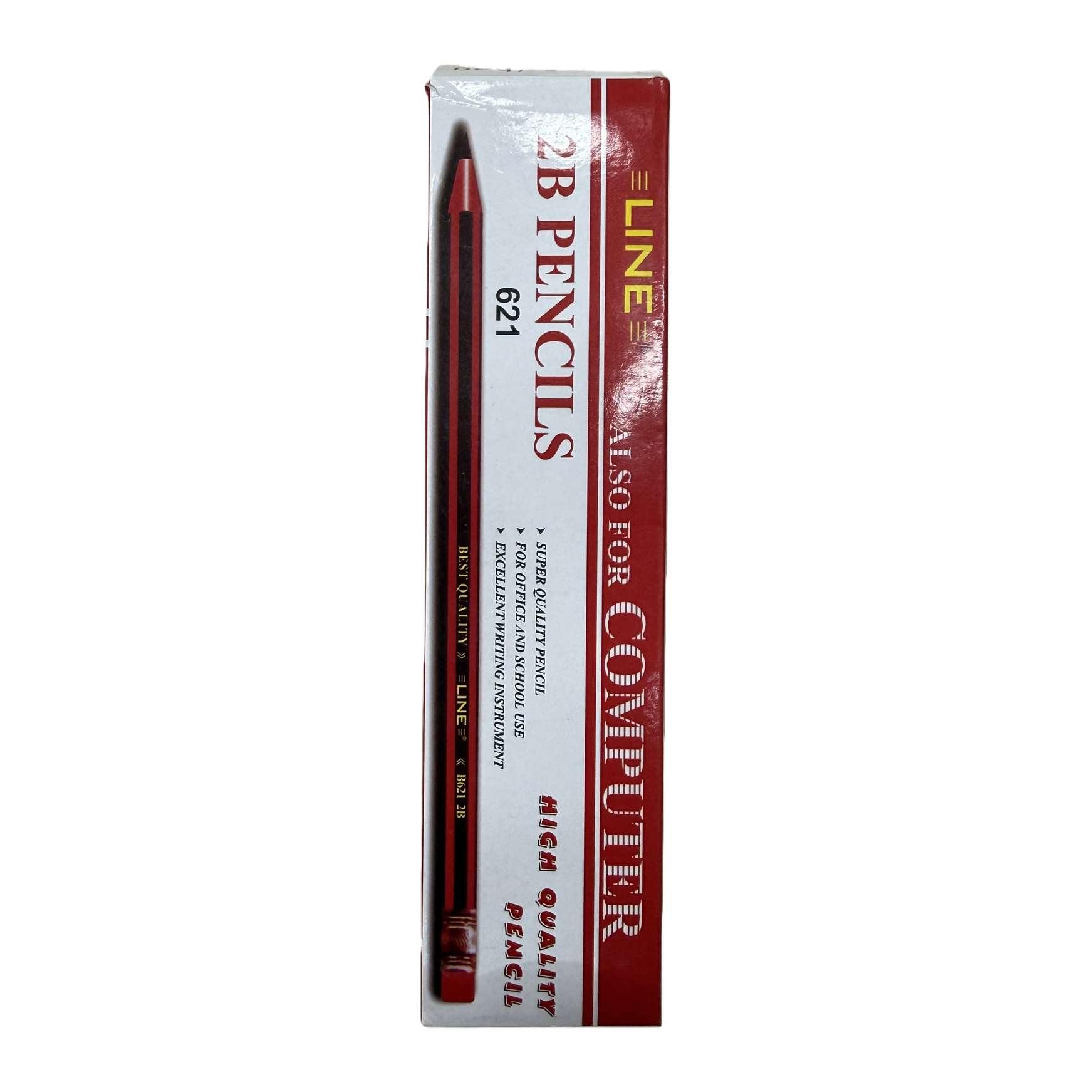 The classic 2B pencil in the red packaging box is specially designed for writing and drawing exams Item Picture