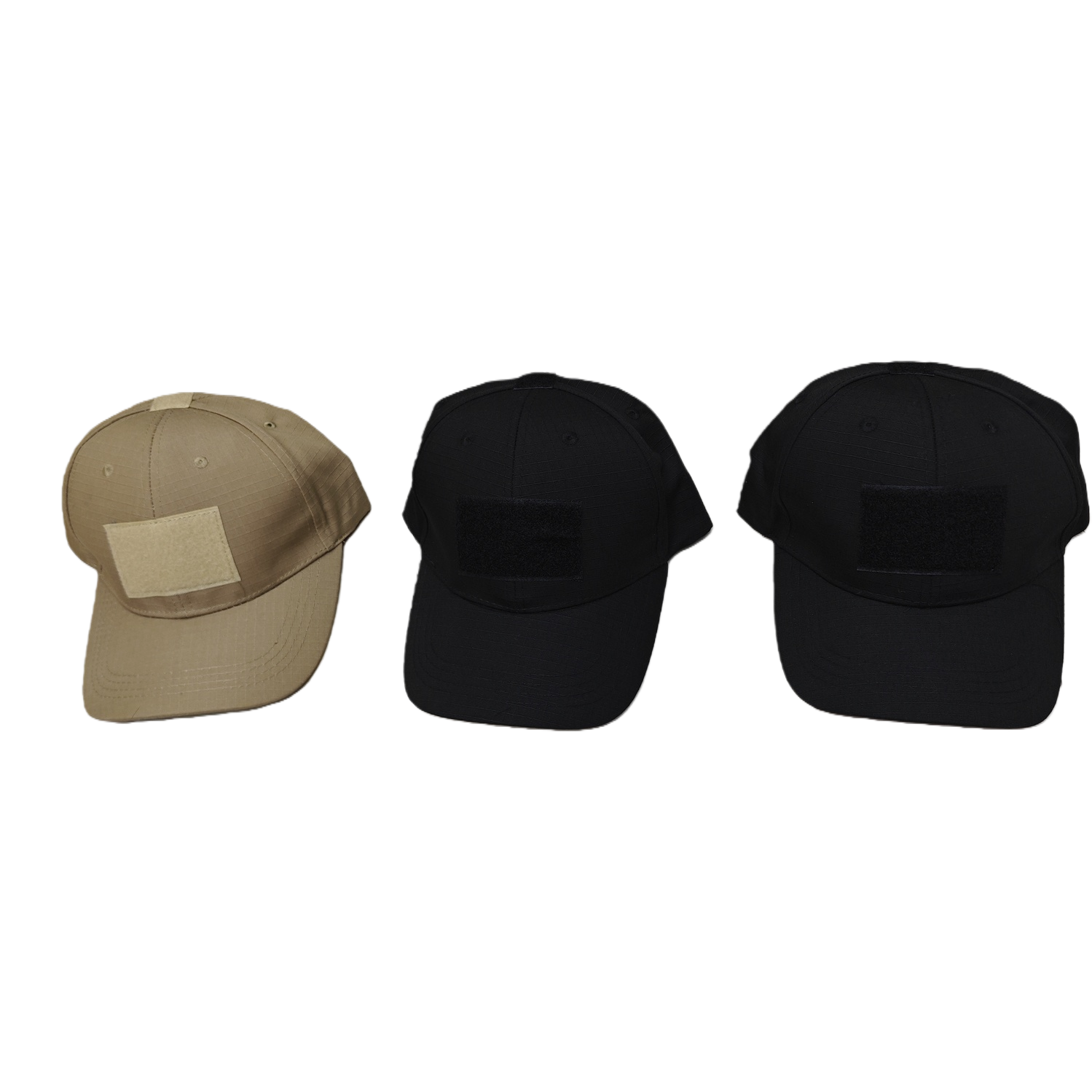 Khaki black tactical cap for both men and women, outdoor quick-drying sun hat Item Picture