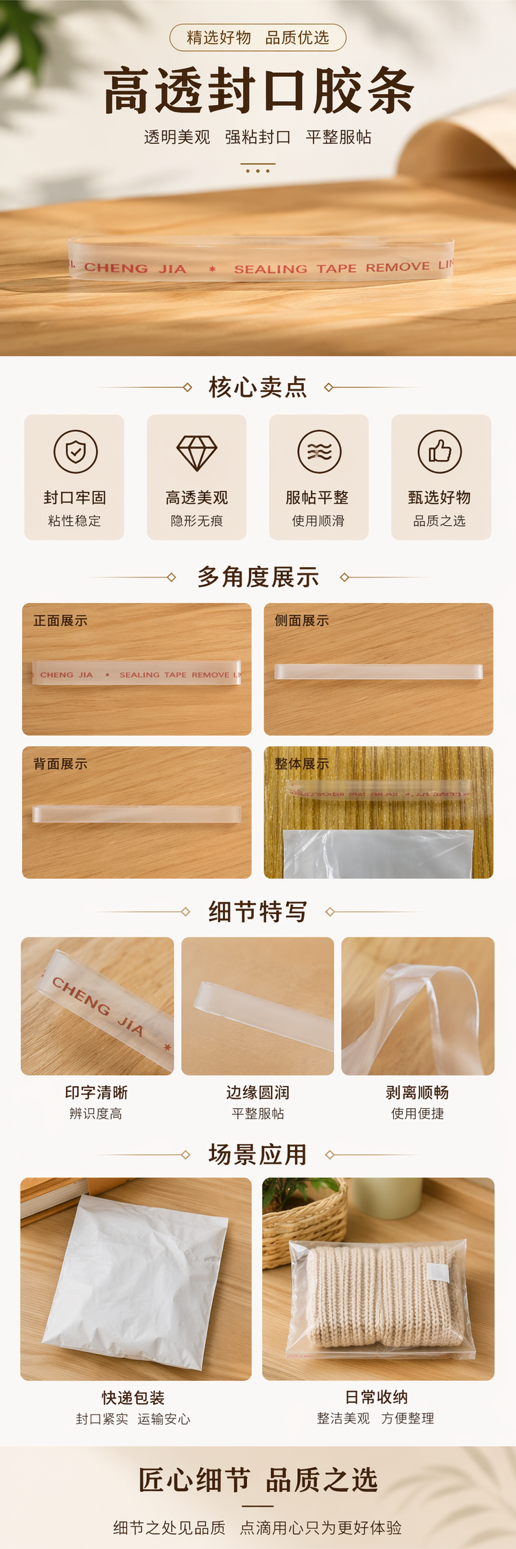 透明塑料袋 食品级PE材质 超薄柔韧 手撕易开厨房收纳用详情1
