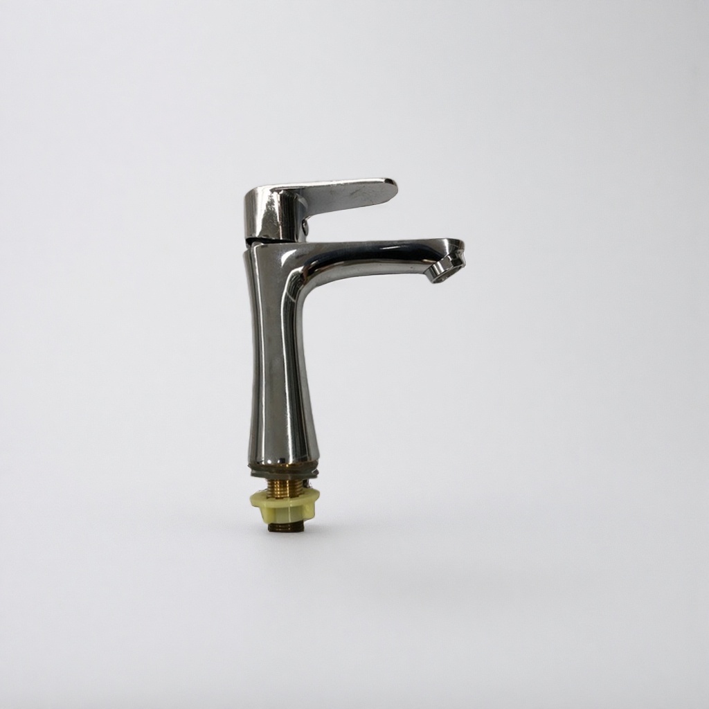 银色水龙头厨房抽拉式冷热水龙头不锈钢台面安装 Specification image