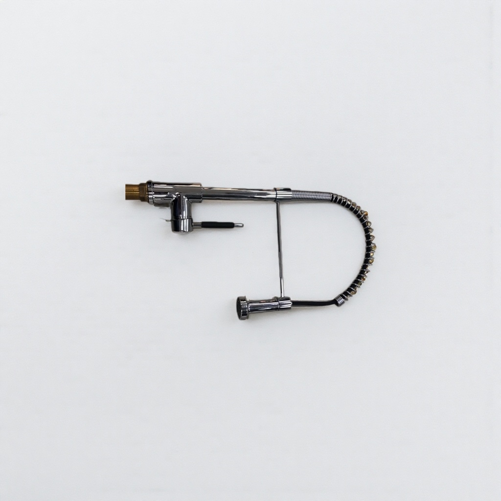 The silver metal bathroom faucet is simple and modern in style, rust-proof and corrosion-resistant