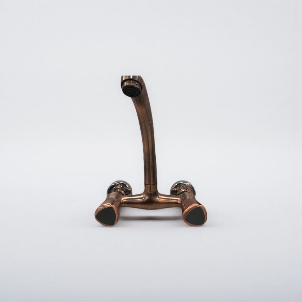 The copper-colored faucet is made of all-copper material and is suitable for kitchens and bathrooms. It is rust-proof and durable Specification image