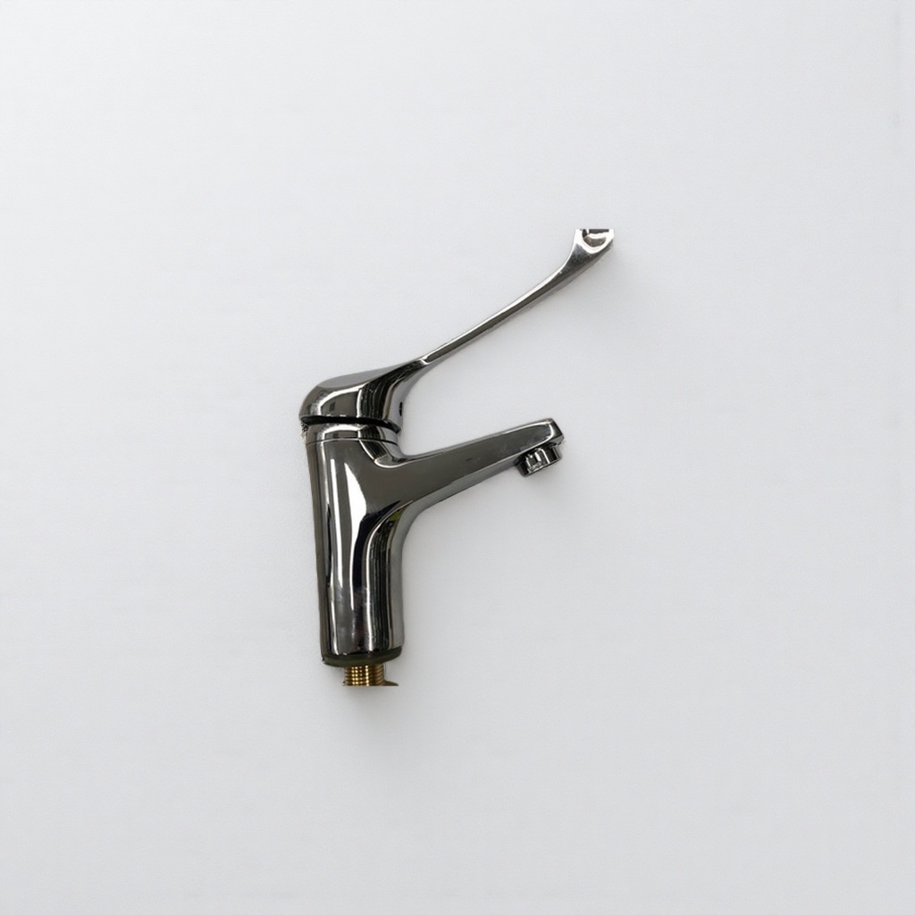Silver faucet, all-copper valve core, anti-scald pull-out kitchen faucet