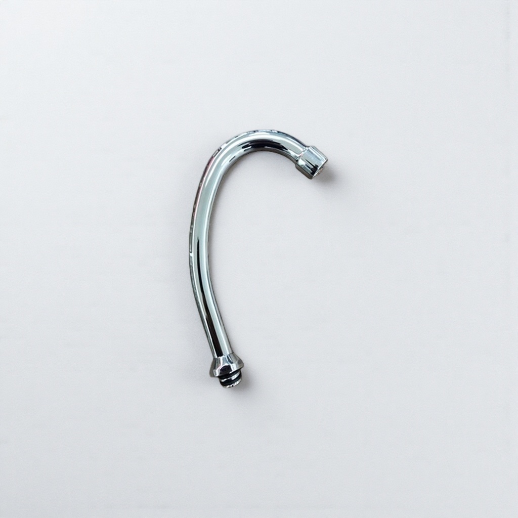 Silver elbow faucet, stainless steel kitchen pull-out type, dual control for hot and cold