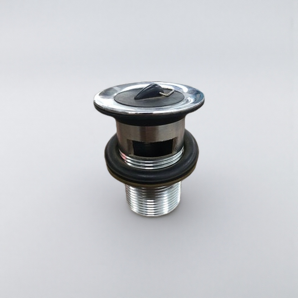 الصنبور الفلزي الفضي الصنبور الماء الساخن البارد في حوض المطبخ من الفولاذ غير القابل للصدأ Specification image