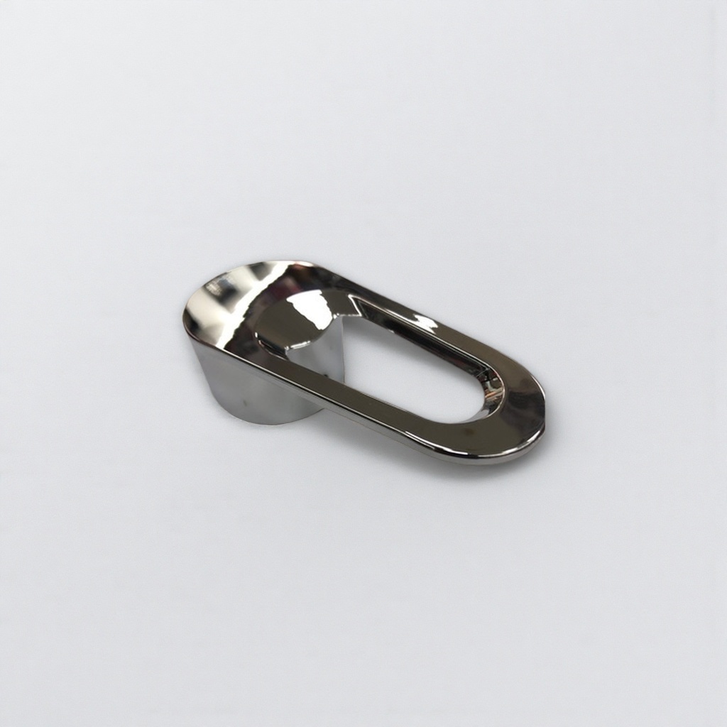 The silver metal faucet handle is fully chrome-plated copper, scratch-resistant and durable, suitable for various faucets