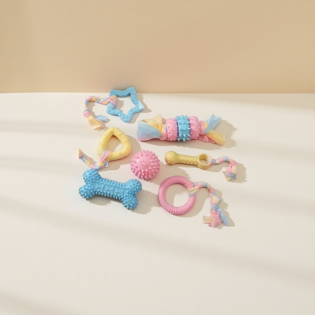 Pet toys, dog teething sticks, cat chews, teething and teeth cleaning, tpr macaron toys, pet supplies factory wholesale Application Scenario