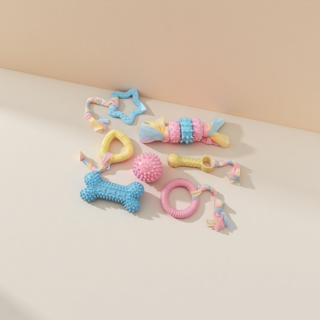 Pet toys, dog teething sticks, cat chews, teething and teeth cleaning, tpr macaron toys, pet supplies factory wholesale details Picture