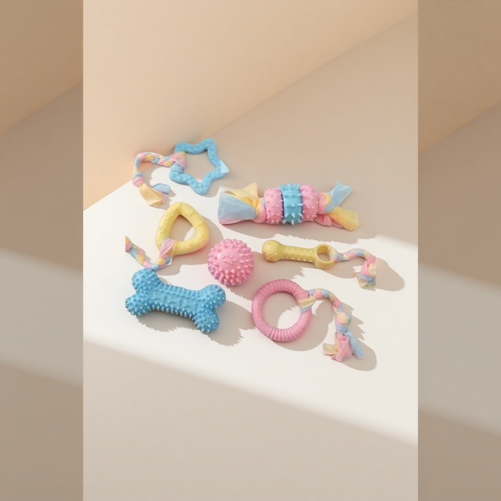 Pet toys, dog teething sticks, cat chews, teething and teeth cleaning, tpr macaron toys, pet supplies factory wholesale Specification image