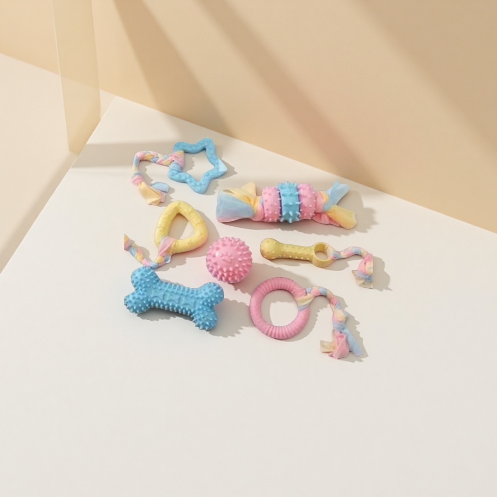 Pet toys, dog teething sticks, cat chews, teething and teeth cleaning, tpr macaron toys, pet supplies factory wholesale 1 Specification image