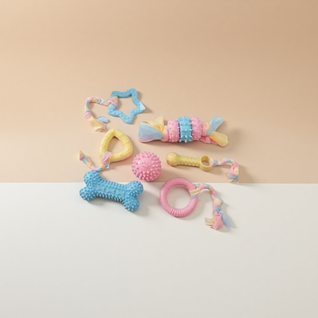 Pet toys, dog teething sticks, cat chews, teething and teeth cleaning, tpr macaron toys, pet supplies factory wholesale 1 details Picture