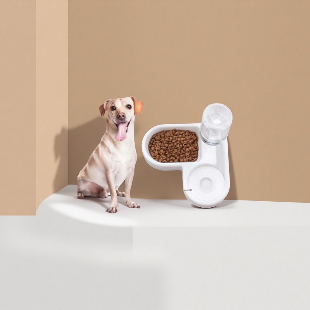 New pet food bowls, dog bowls, cat bowls, anti-tipping heart-shaped bowls, automatic water storage bowls, cat feeders wholesale, double bowls