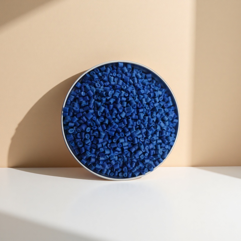 Blue plastic granules, industrial-grade PP polypropylene raw material, general-purpose injection molding granulation material Application Scenario