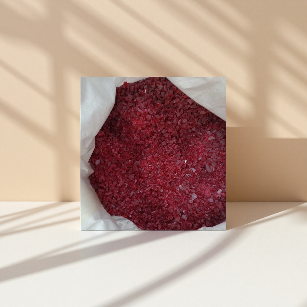 DIY handcrafted red crushed grain decorative material glitter particles Specification image