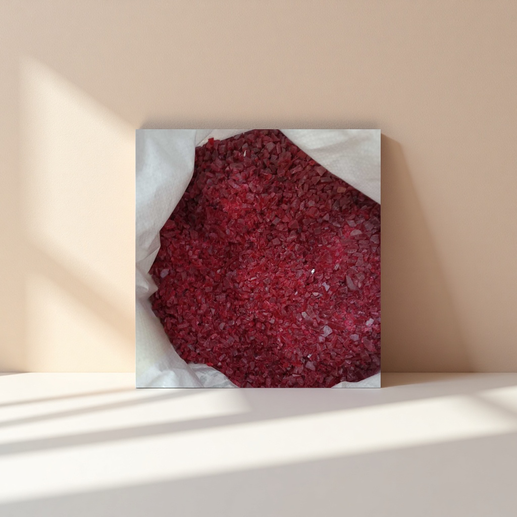 DIY handcrafted red crushed grain decorative material glitter particles Application Scenario
