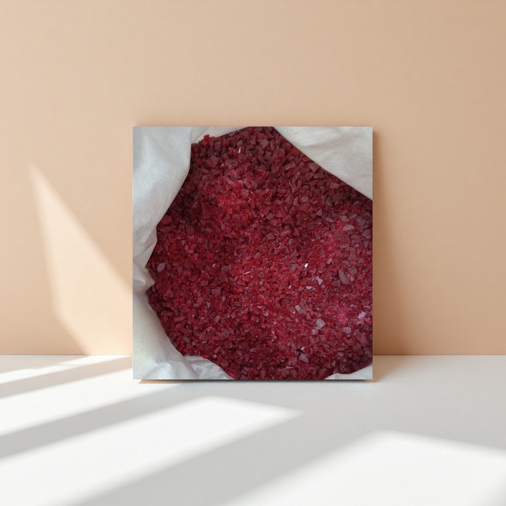DIY handcrafted red crushed grain decorative material glitter particles