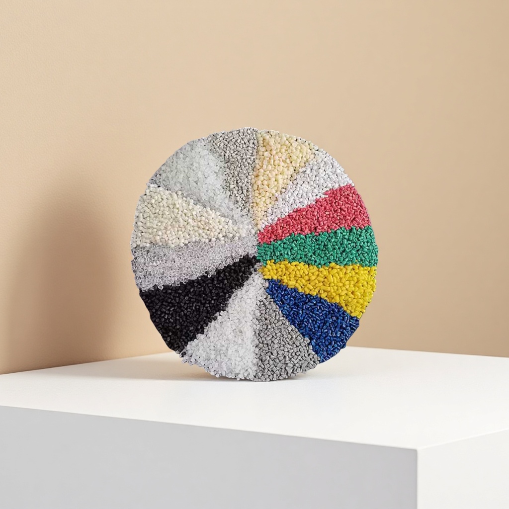 The industrial-grade PPPE raw material of colored granular plastic particles has uniform particles and rich colors Specification image