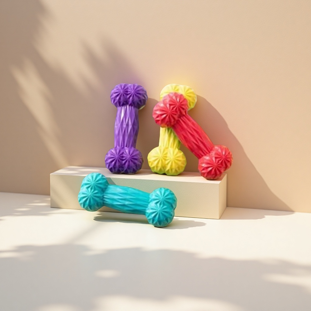 Amazon's best-selling pet toy, tpr dog toy, new two-color bone toy, dog teething and making sounds, wholesale from the manufacturer Application Scenario