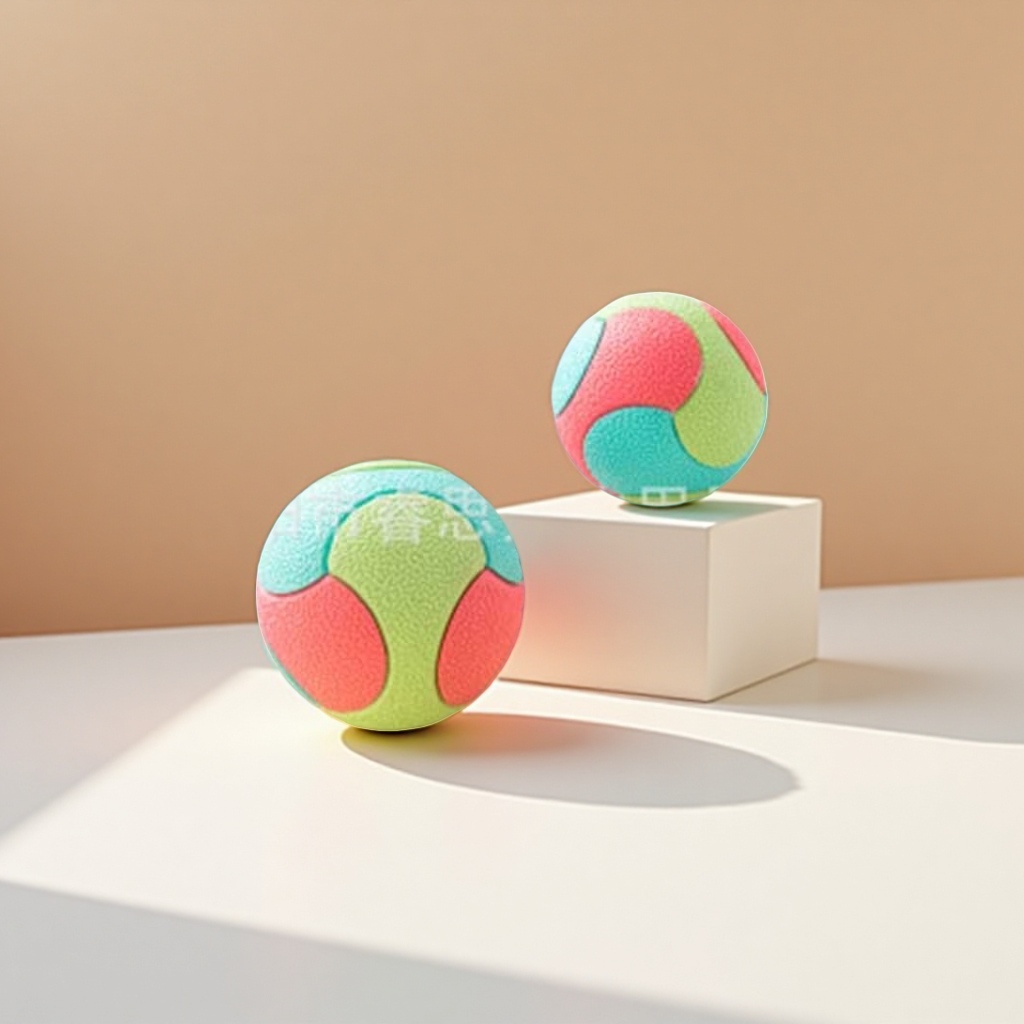 Pet toy ball dog rubber TPR solid ball, chewable, teething, interactive cross-border new toy ball dog toy details Picture